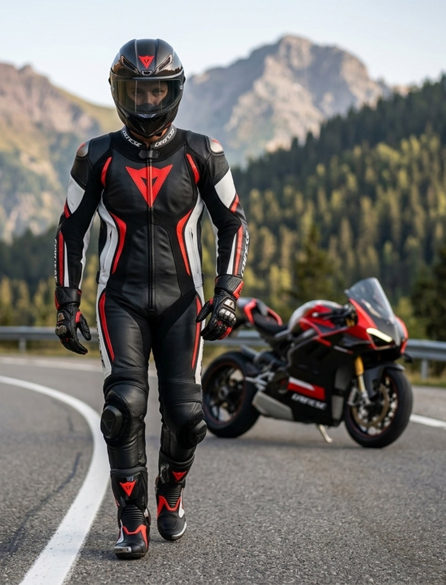 Dainese  Leather Motorcycle Set with Airbags 1